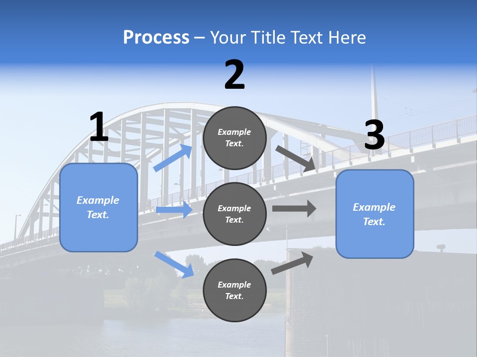 A Bridge Over A Body Of Water With A Sky Background PowerPoint Template