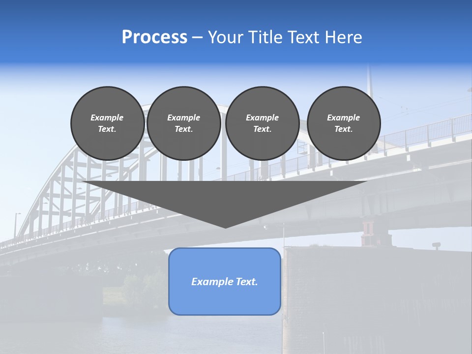 A Bridge Over A Body Of Water With A Sky Background PowerPoint Template