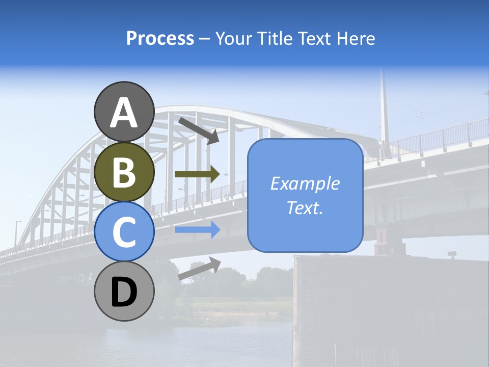 A Bridge Over A Body Of Water With A Sky Background PowerPoint Template
