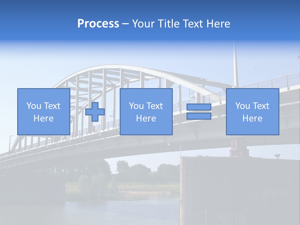 A Bridge Over A Body Of Water With A Sky Background PowerPoint Template