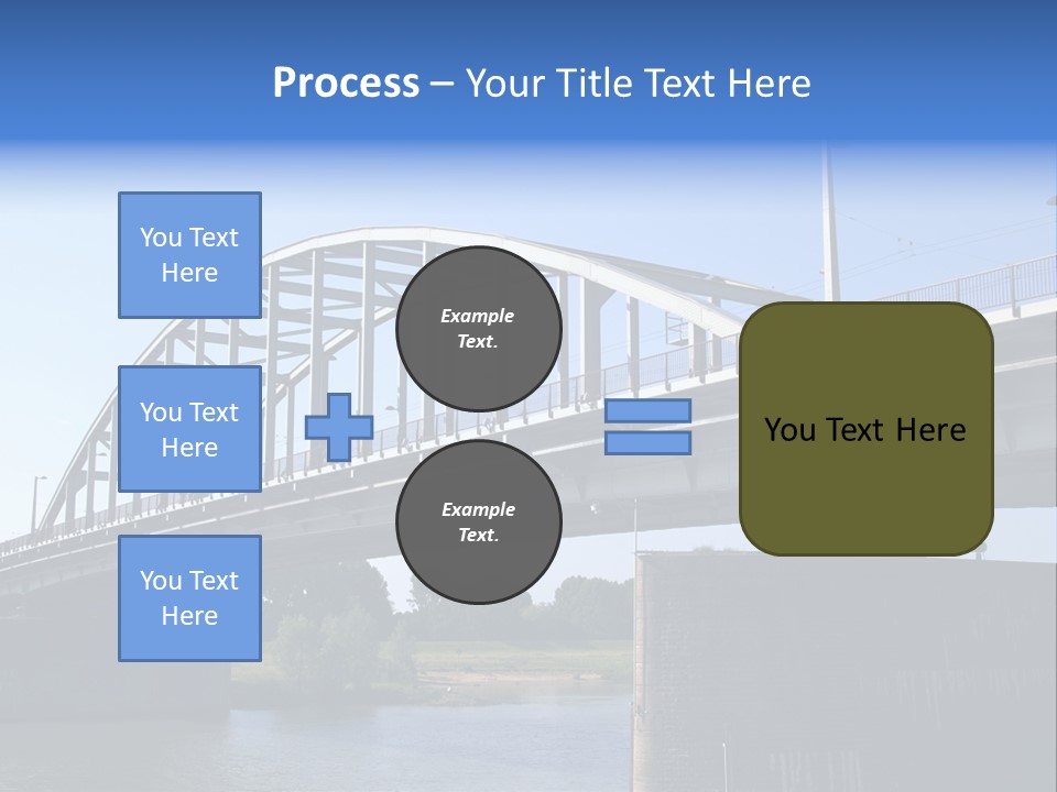 A Bridge Over A Body Of Water With A Sky Background PowerPoint Template