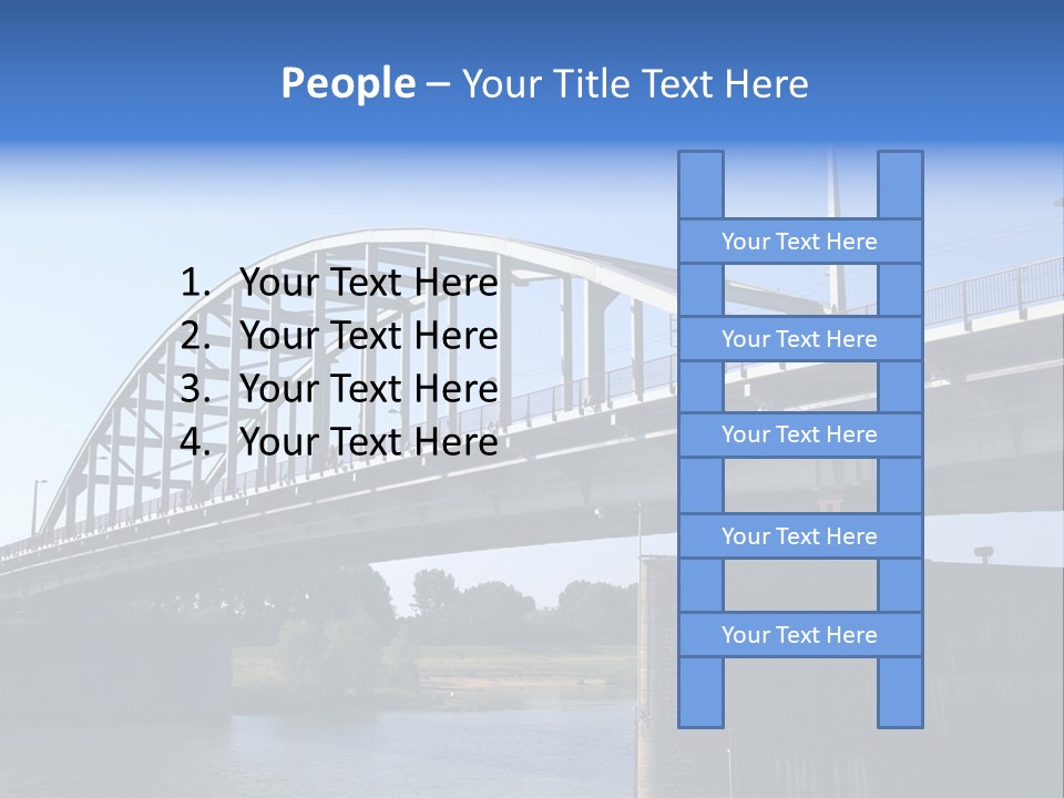 A Bridge Over A Body Of Water With A Sky Background PowerPoint Template