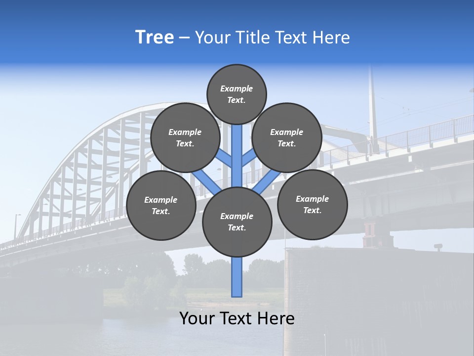A Bridge Over A Body Of Water With A Sky Background PowerPoint Template