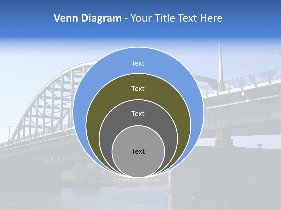 A Bridge Over A Body Of Water With A Sky Background PowerPoint Template
