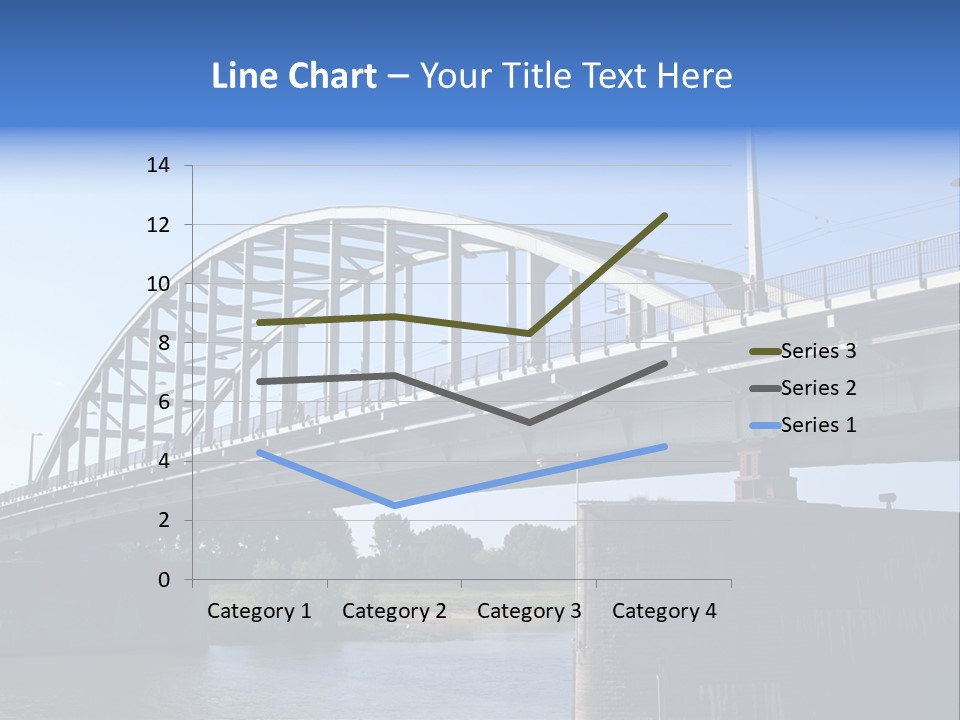 A Bridge Over A Body Of Water With A Sky Background PowerPoint Template