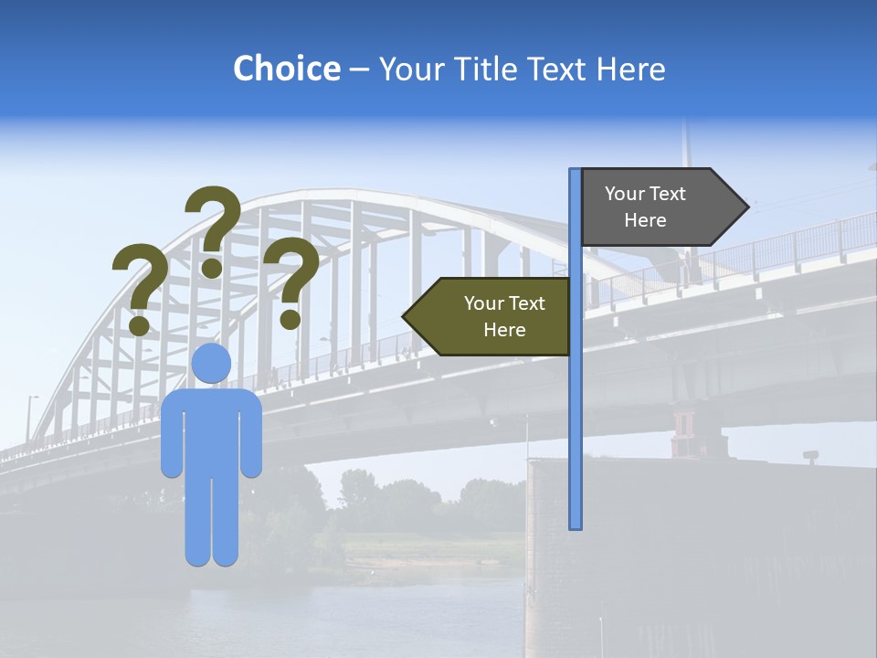A Bridge Over A Body Of Water With A Sky Background PowerPoint Template