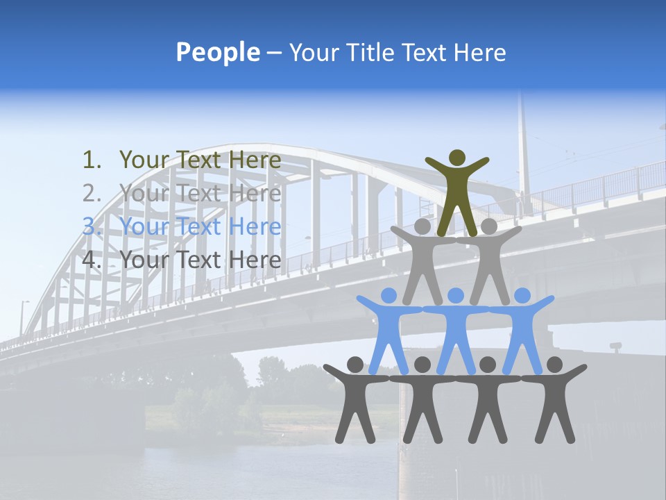 A Bridge Over A Body Of Water With A Sky Background PowerPoint Template