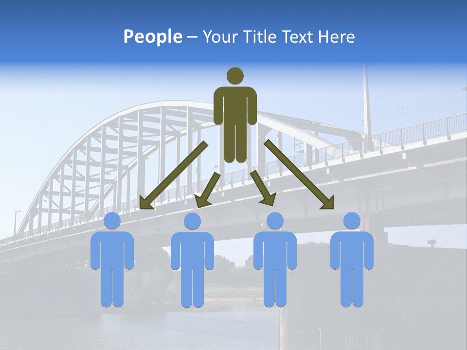 A Bridge Over A Body Of Water With A Sky Background PowerPoint Template