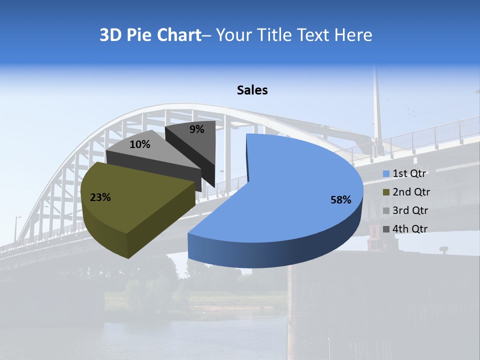 A Bridge Over A Body Of Water With A Sky Background PowerPoint Template