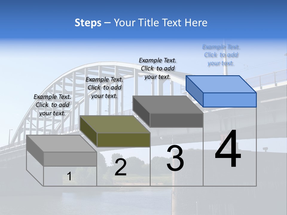 A Bridge Over A Body Of Water With A Sky Background PowerPoint Template