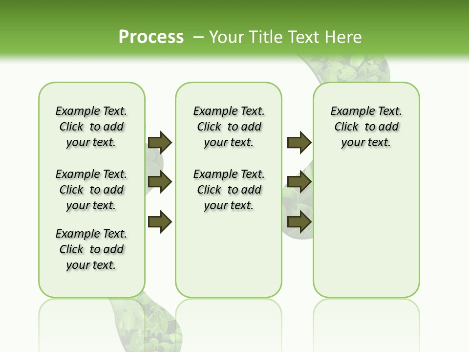 A Green Foot Print With A White Background PowerPoint Template