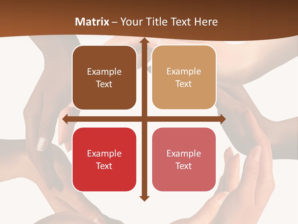 A Group Of Hands Holding Each Other In A Circle PowerPoint Template