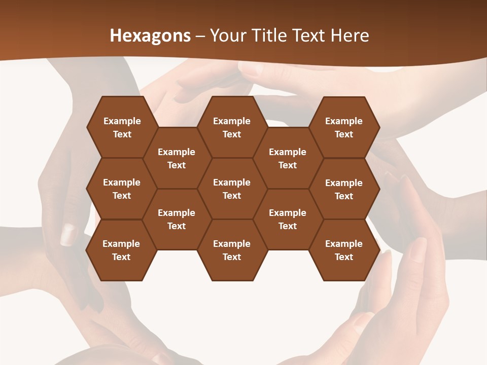 A Group Of Hands Holding Each Other In A Circle PowerPoint Template