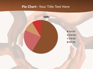 A Group Of Hands Holding Each Other In A Circle PowerPoint Template