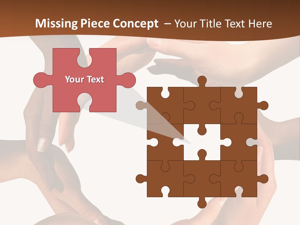 A Group Of Hands Holding Each Other In A Circle PowerPoint Template