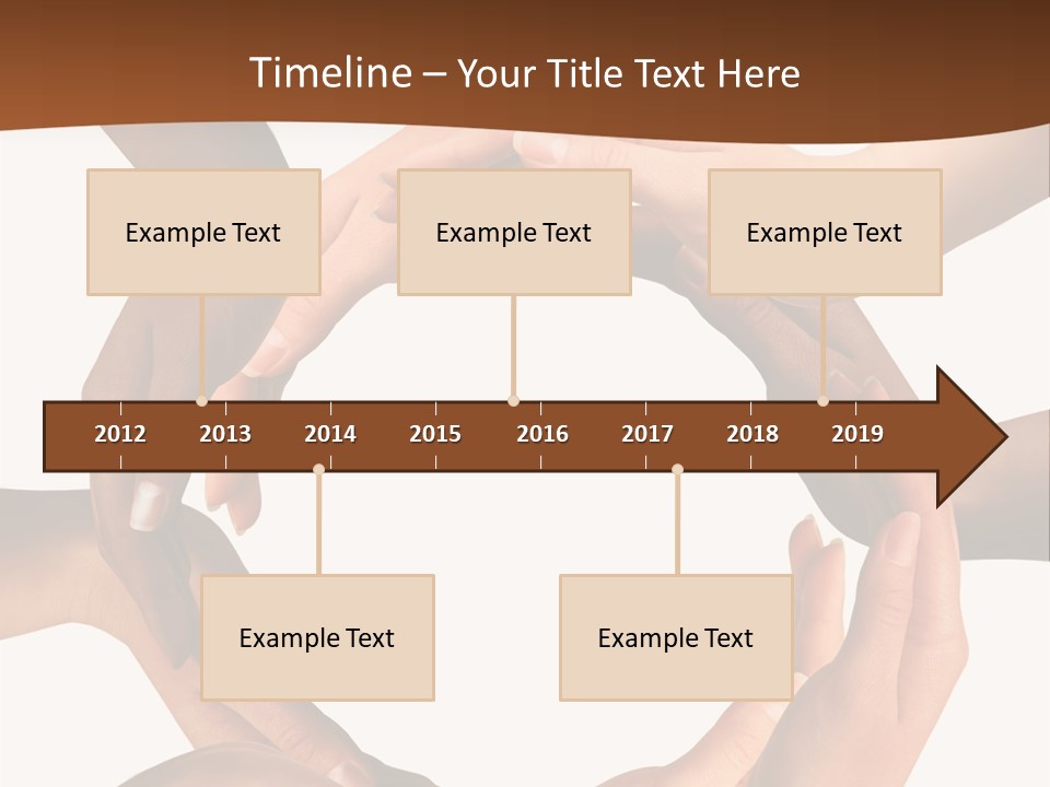 A Group Of Hands Holding Each Other In A Circle PowerPoint Template