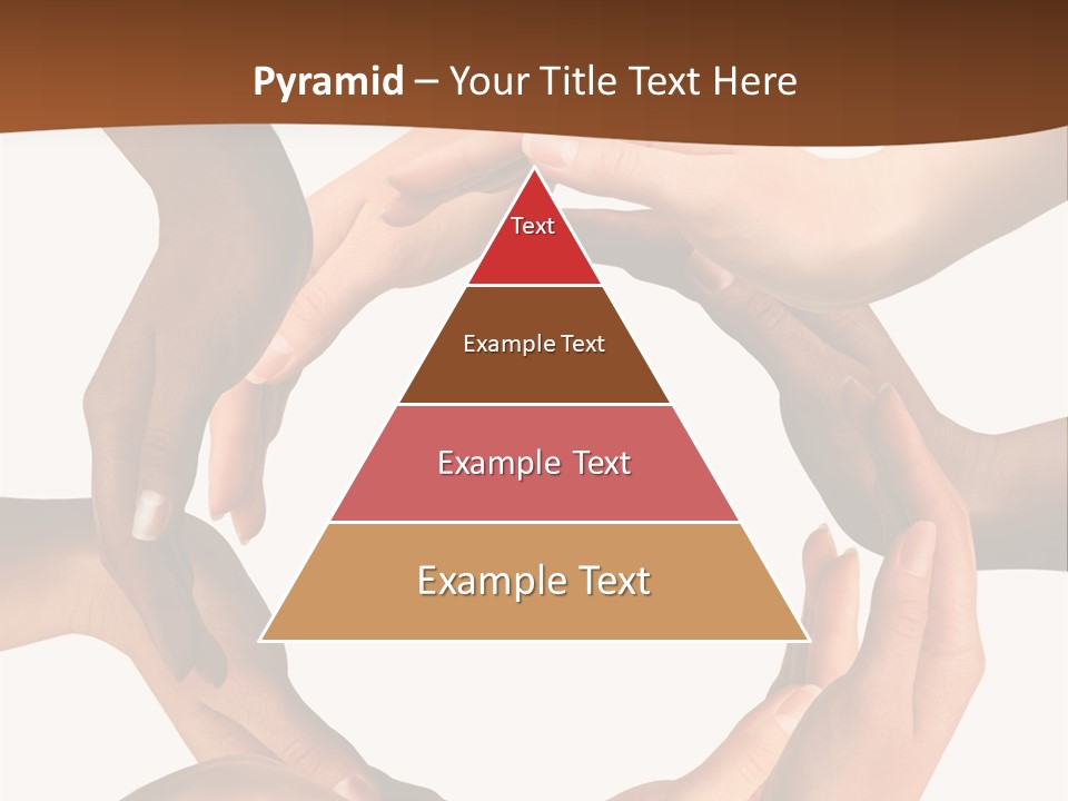 A Group Of Hands Holding Each Other In A Circle PowerPoint Template