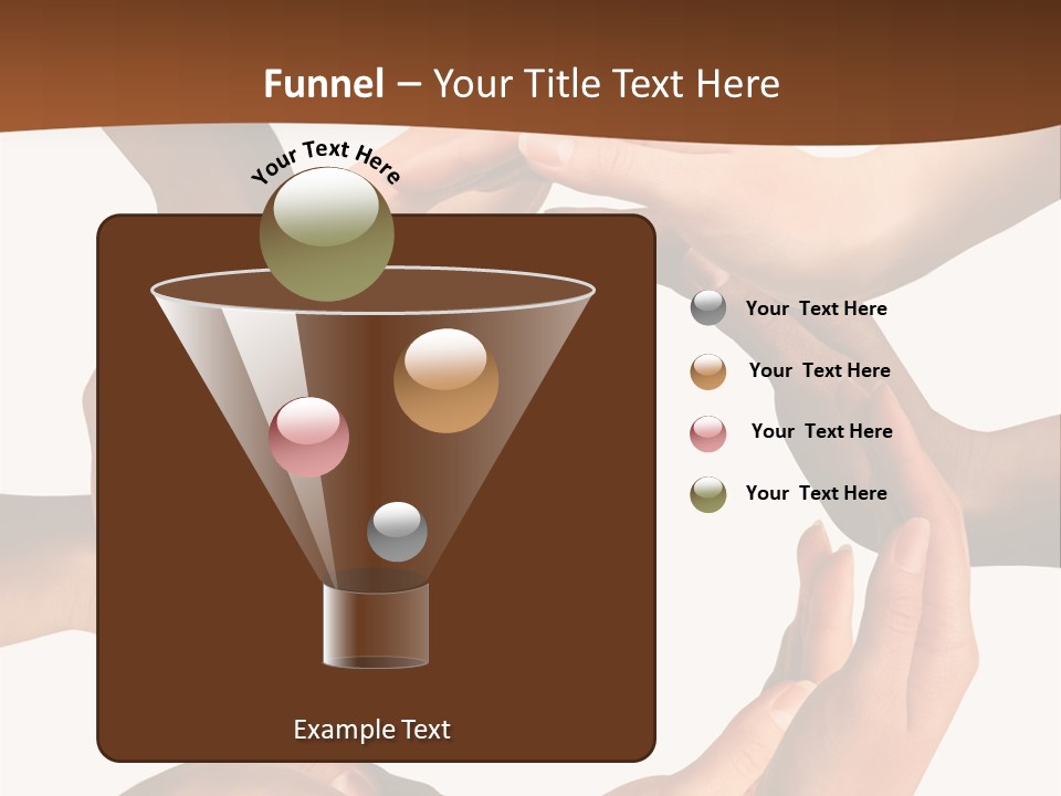 A Group Of Hands Holding Each Other In A Circle PowerPoint Template