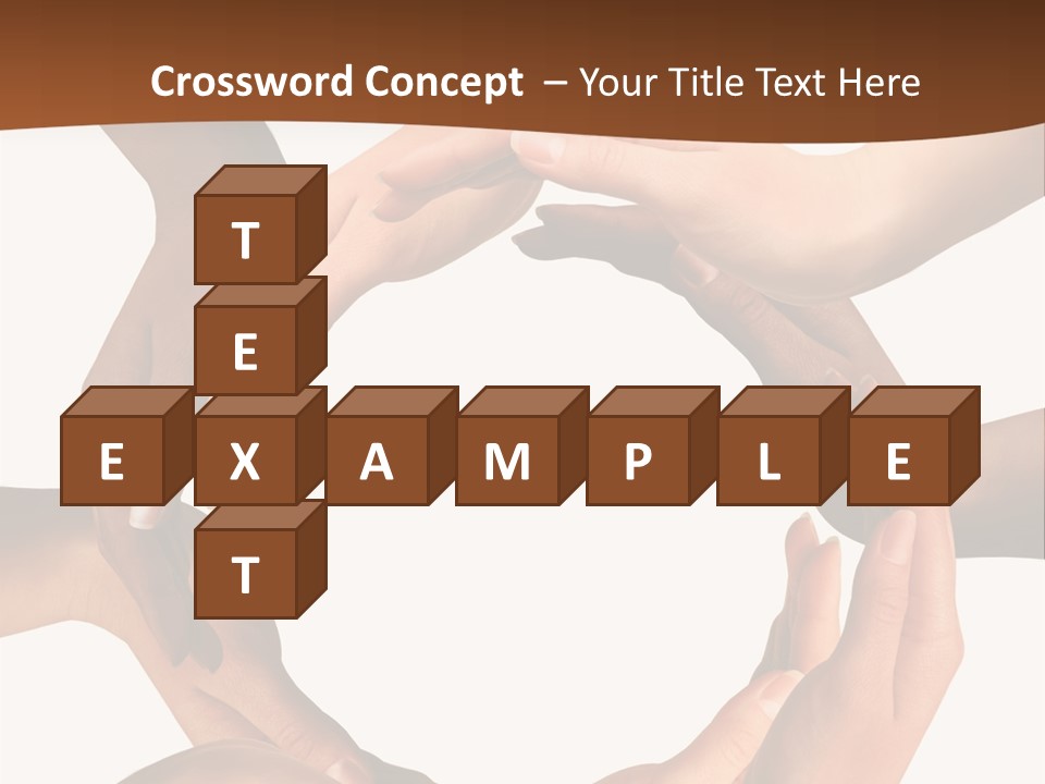 A Group Of Hands Holding Each Other In A Circle PowerPoint Template