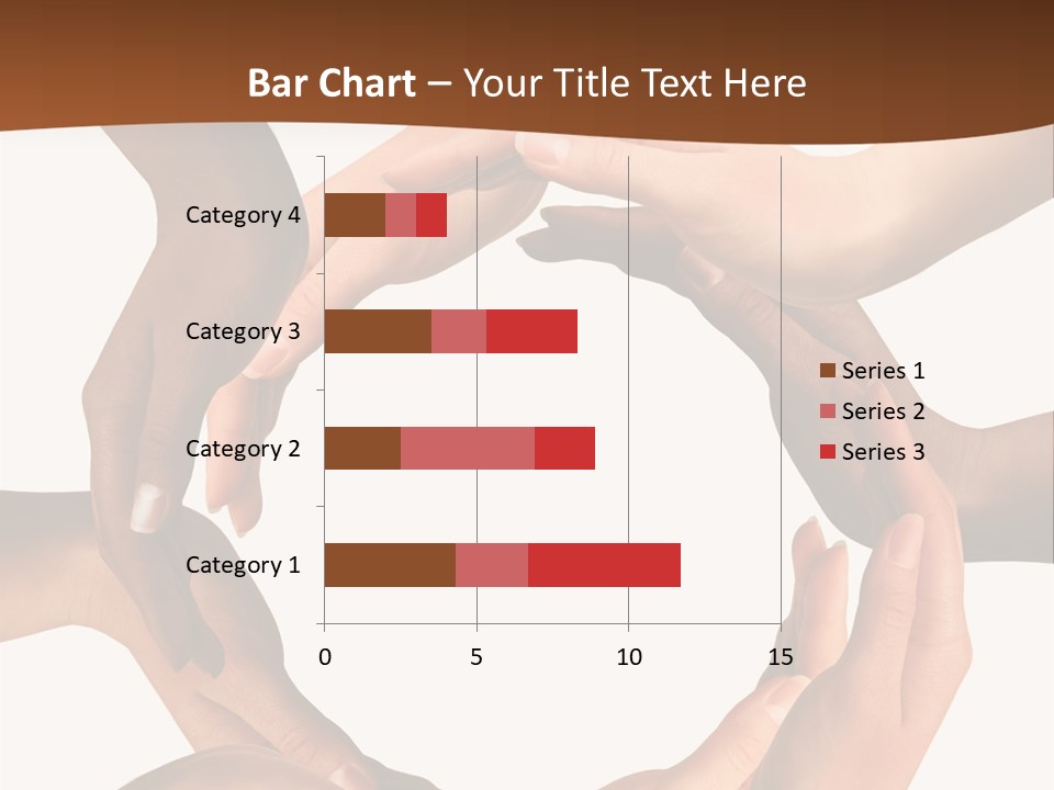 A Group Of Hands Holding Each Other In A Circle PowerPoint Template