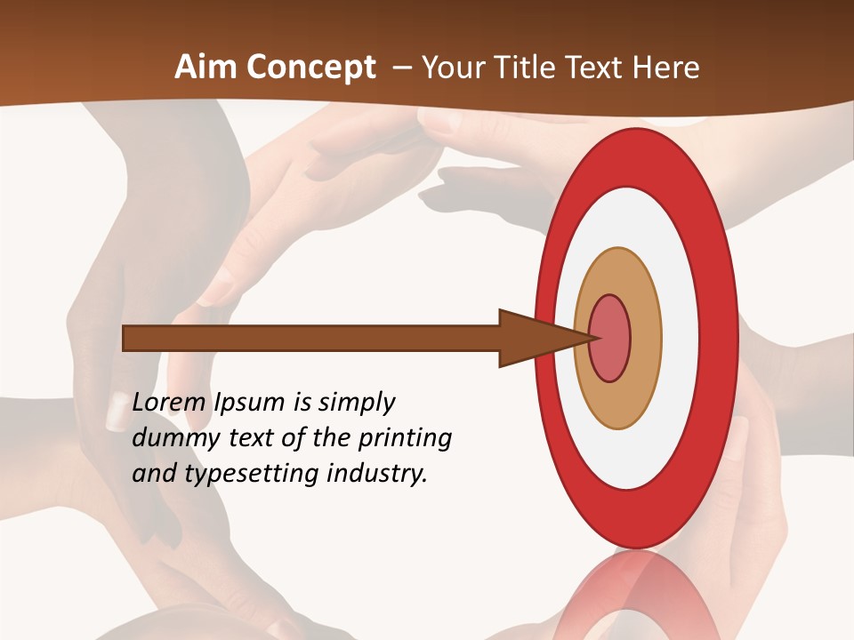 A Group Of Hands Holding Each Other In A Circle PowerPoint Template