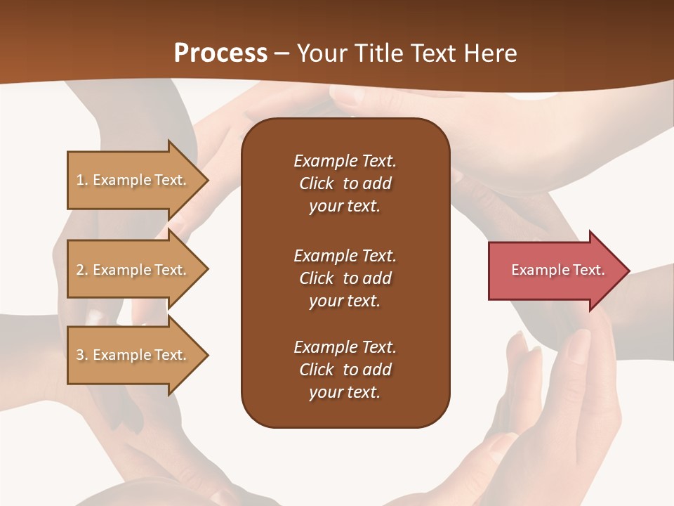 A Group Of Hands Holding Each Other In A Circle PowerPoint Template