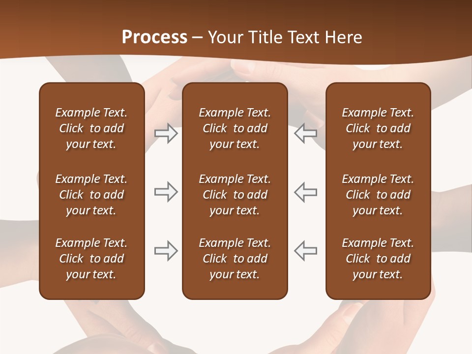 A Group Of Hands Holding Each Other In A Circle PowerPoint Template