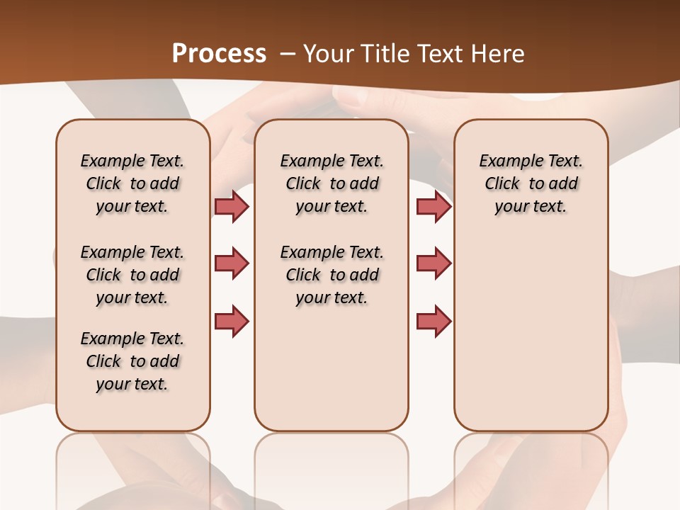 A Group Of Hands Holding Each Other In A Circle PowerPoint Template