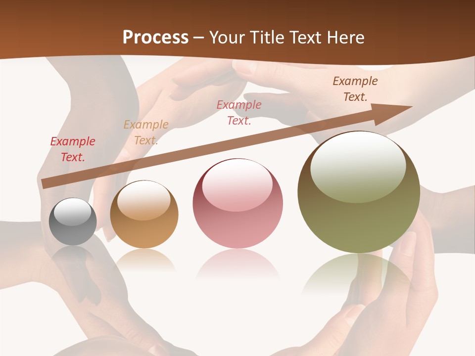 A Group Of Hands Holding Each Other In A Circle PowerPoint Template