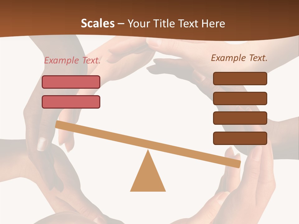 A Group Of Hands Holding Each Other In A Circle PowerPoint Template