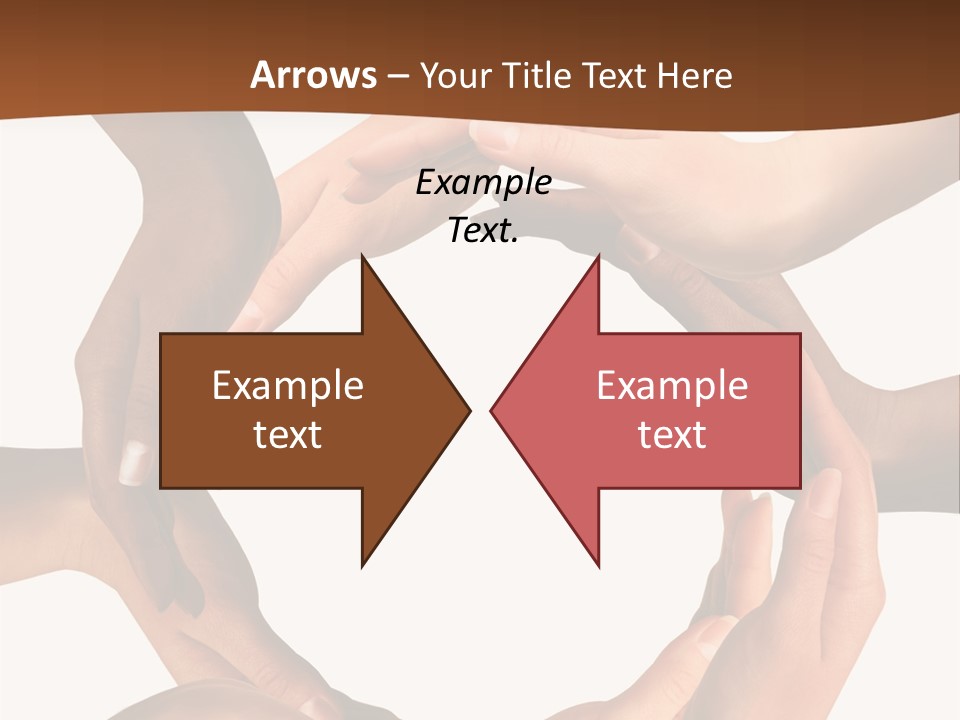 A Group Of Hands Holding Each Other In A Circle PowerPoint Template