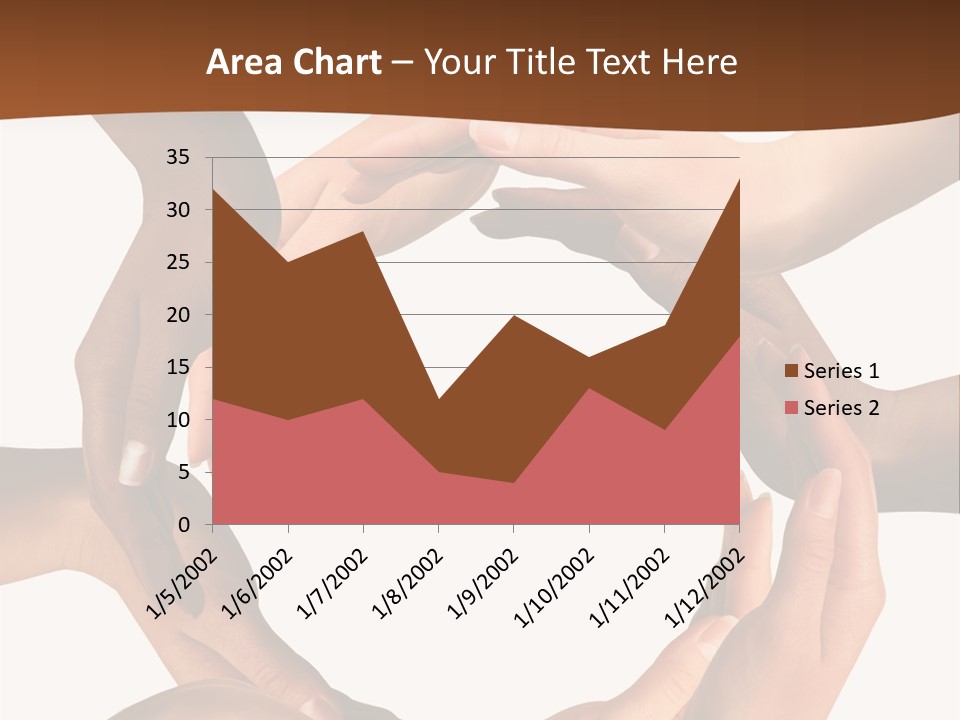 A Group Of Hands Holding Each Other In A Circle PowerPoint Template