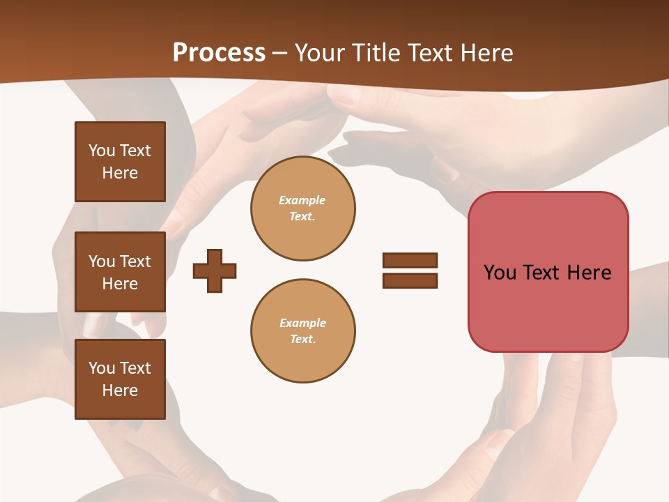 A Group Of Hands Holding Each Other In A Circle PowerPoint Template