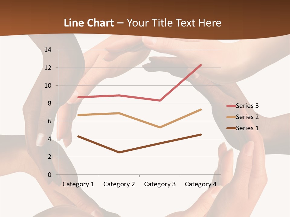 A Group Of Hands Holding Each Other In A Circle PowerPoint Template