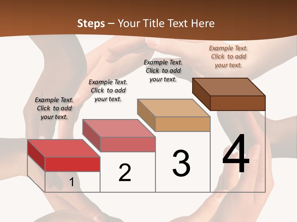 A Group Of Hands Holding Each Other In A Circle PowerPoint Template