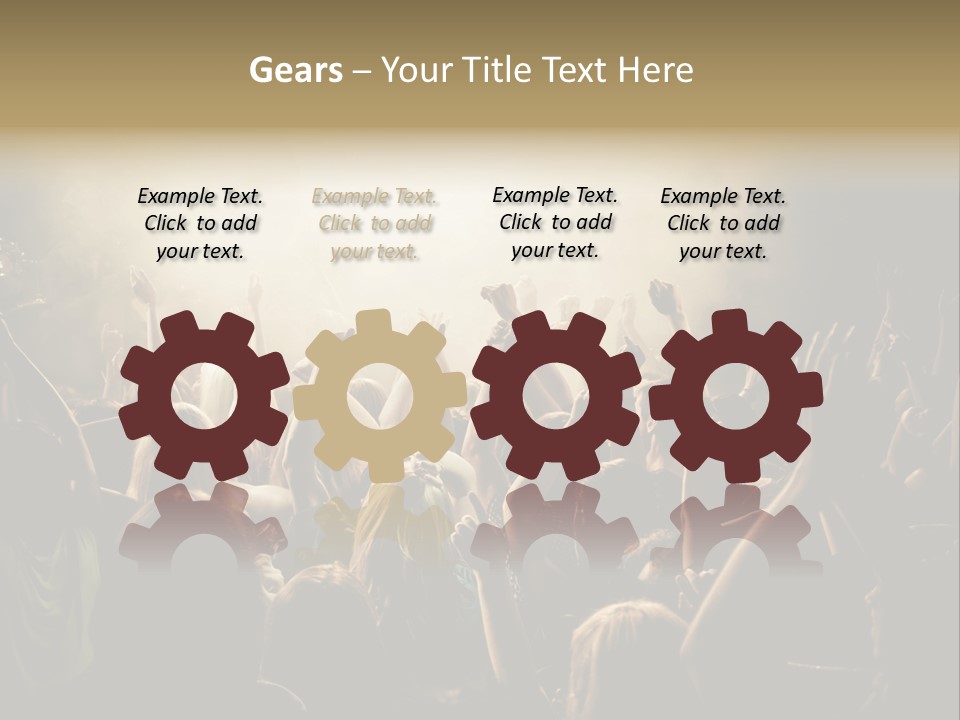 Excitement Nightlife Sound PowerPoint Template