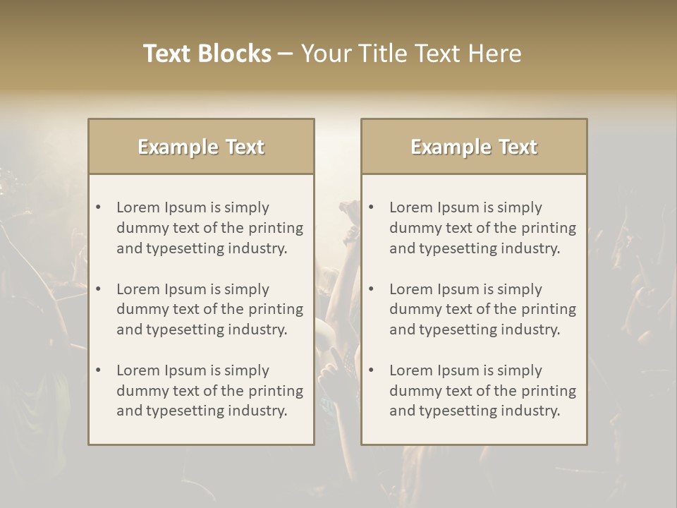 Excitement Nightlife Sound PowerPoint Template