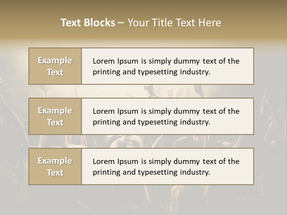 Excitement Nightlife Sound PowerPoint Template