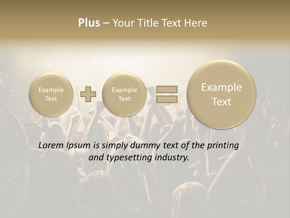 Excitement Nightlife Sound PowerPoint Template