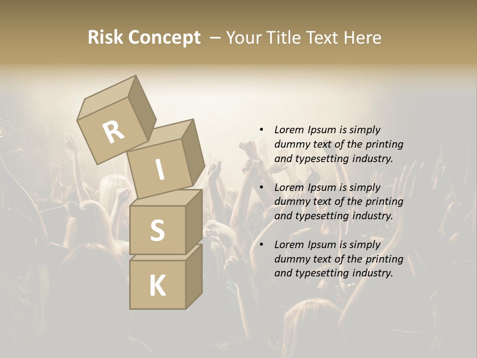 Excitement Nightlife Sound PowerPoint Template