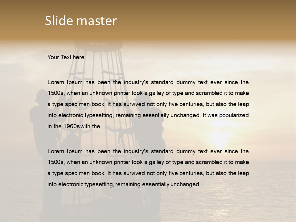 Height Vest Gulf PowerPoint Template