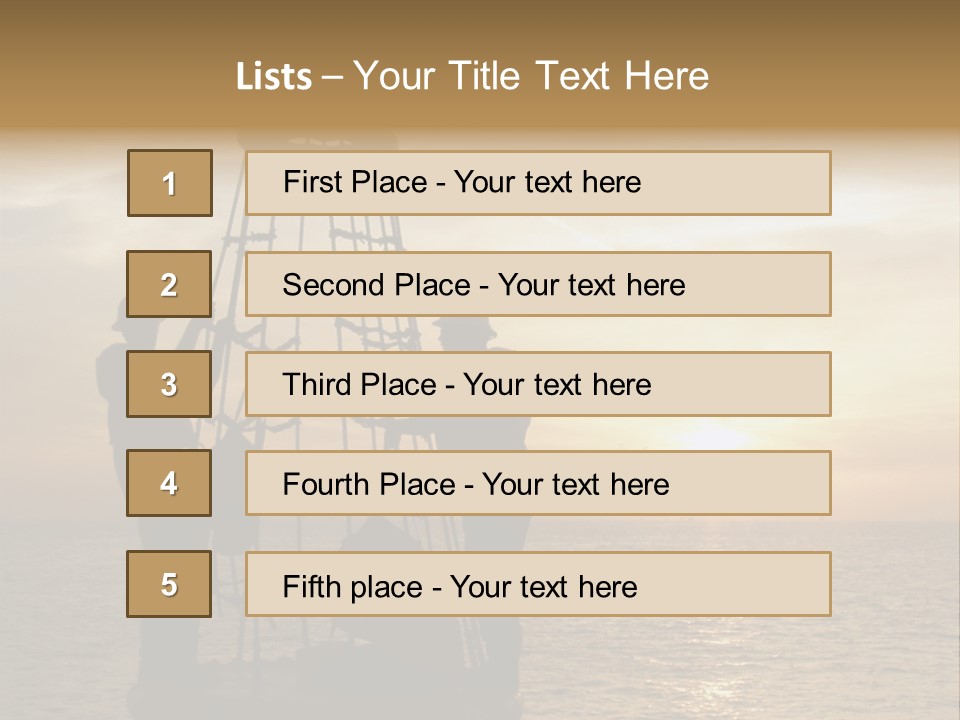 Height Vest Gulf PowerPoint Template