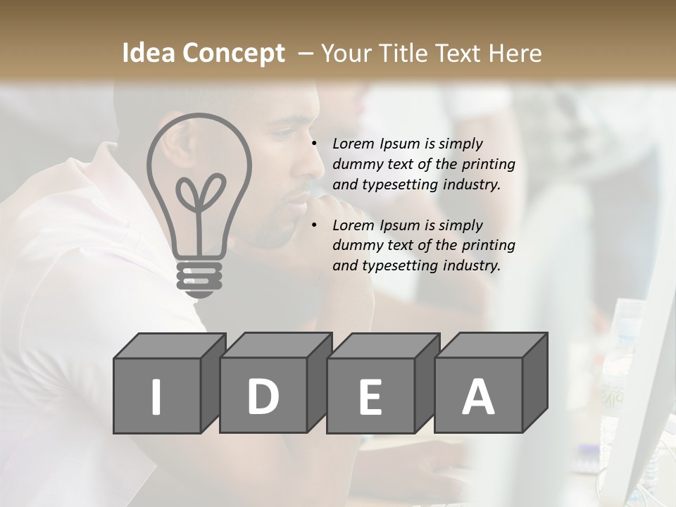 Student Class Lab PowerPoint Template