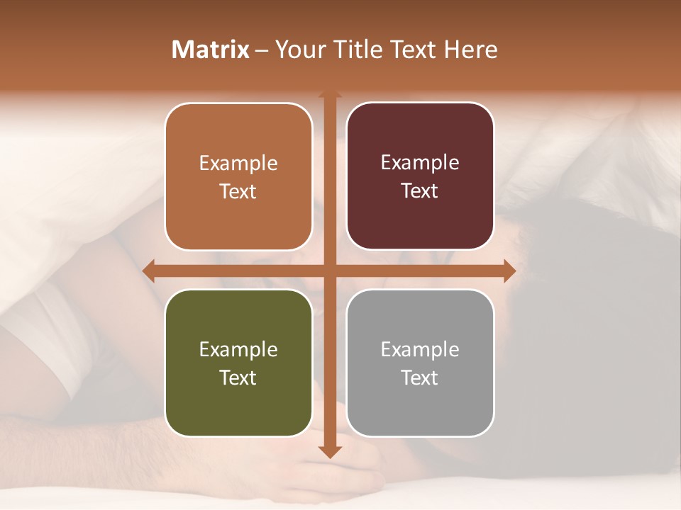 Bedroom Cuddle Couple PowerPoint Template