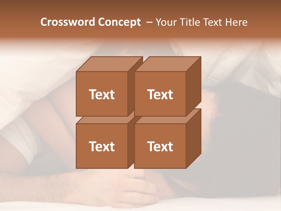 Bedroom Cuddle Couple PowerPoint Template