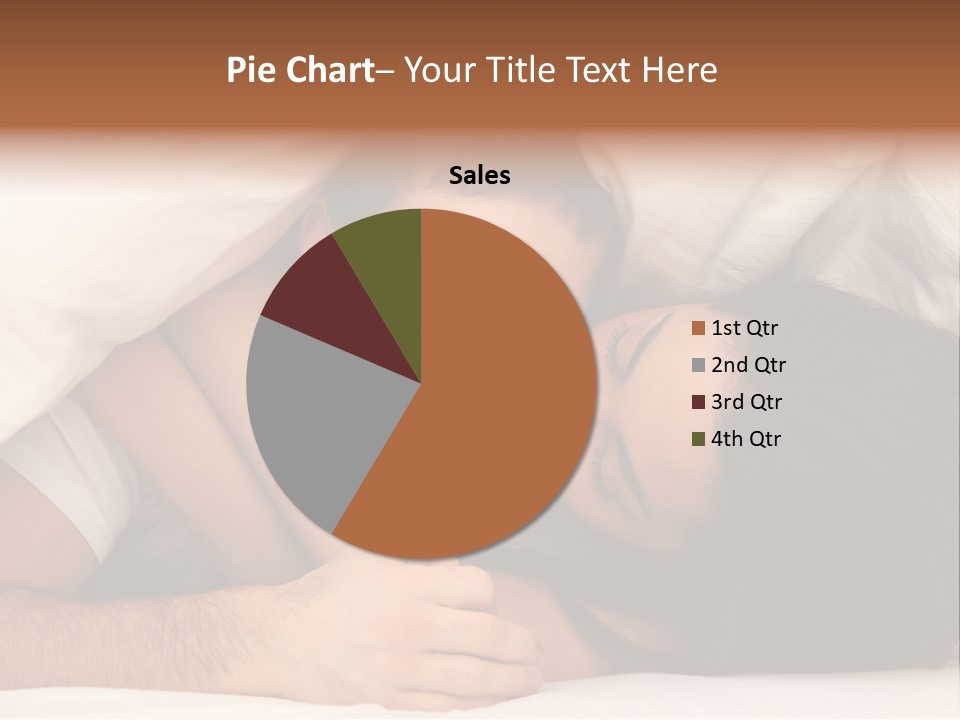 Bedroom Cuddle Couple PowerPoint Template