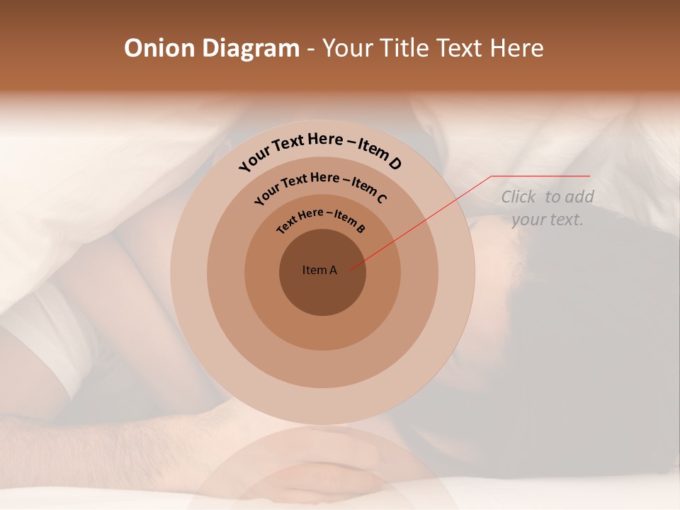 Bedroom Cuddle Couple PowerPoint Template
