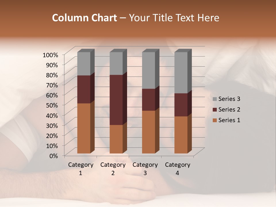 Bedroom Cuddle Couple PowerPoint Template