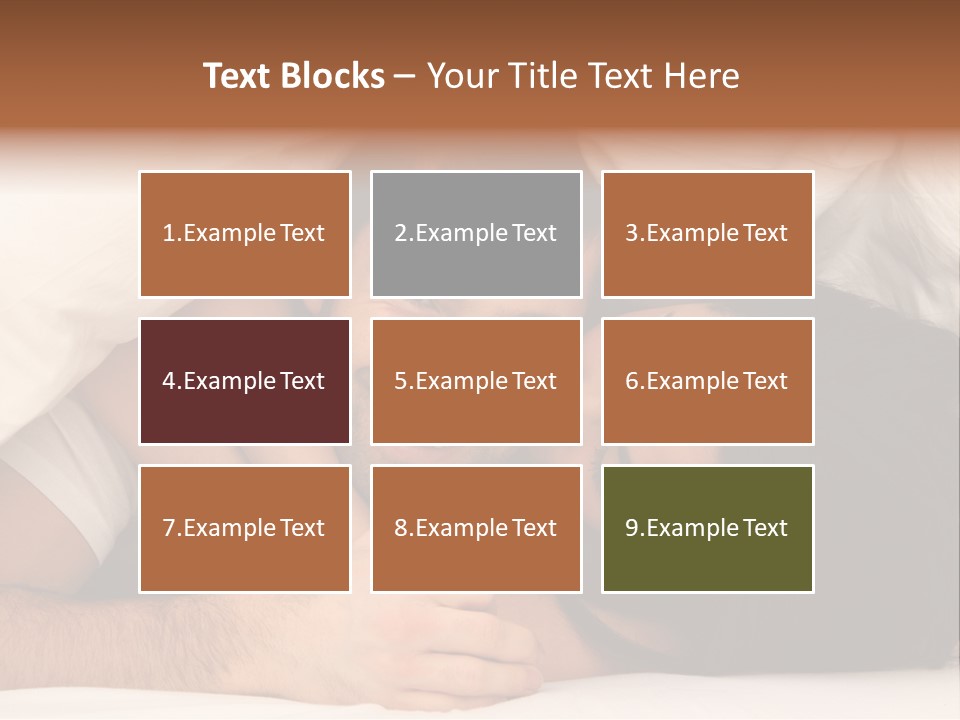 Bedroom Cuddle Couple PowerPoint Template