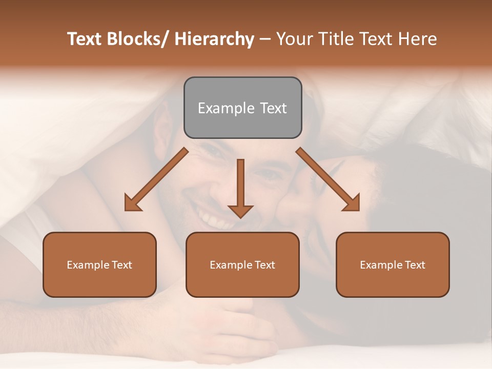 Bedroom Cuddle Couple PowerPoint Template